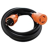 AC WORKS NEMA L6-30 Rubber STW 10/3 Extension Cord (25FT)