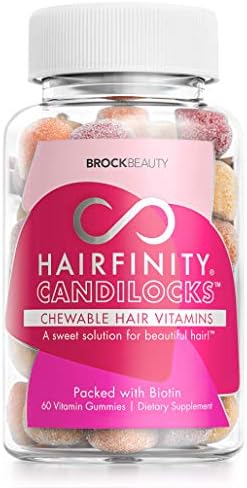 Hairfinity Candilocks Chewable Hair Vitamins - Gummies Scientifically formulated with Biotin, Inositol, and Choline for Longer, Stronger Hair Growth (60 Vegetarian Gummies)