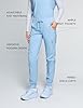 Acadia Cecily Cargo Jogger Scrub Pants for Women - Classic Fit, 8 Pockets, High Performance, Versatile Design (US, Alpha, X-Small, Ceil Blue) #2