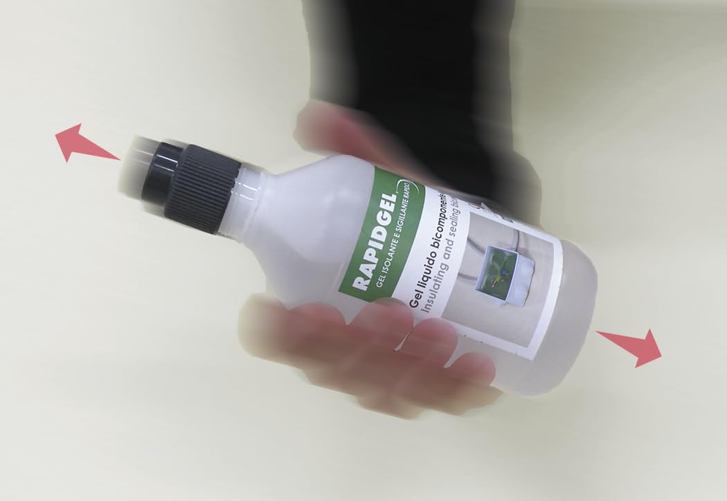 Arnocanali GI-BOX100 - Kit de gel bicomponente aislante y sellador con caja de derivación y prensacables, multicolor