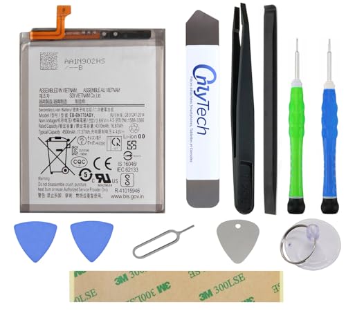 OnlyTech - Kit de réparation Batterie pour Samsung Galaxy Note 10 Lite SM-N770-4500mAh - avec 10 Outils et Adhésif
