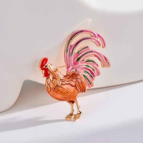 Image of Cute Animal Brooch Pins, Animal Theme Brooches Accessories for Clothes, Birthday Christmas Gift for Women
