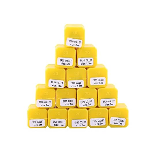 Juego de Resortes ER20 de 15 Uds, Juego de Resortes Métricos Er20 para Máquina de Grabado CNC Y Herramienta de Torno de Fresado