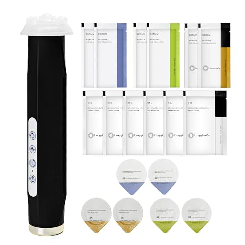 Elitzia CO₂ Oxygen Bubble Facial Device with 7-Color LED - Portable Oxygenating Bubble Skin Care Device for Hydration & Pore Care, Rechargeable Home Spa System - ETOB01