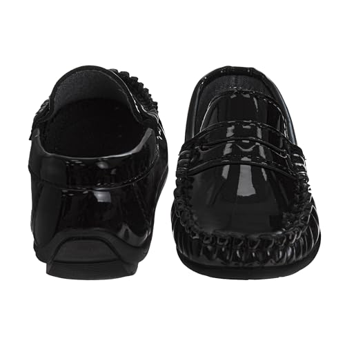Image of Josmo Boys Moccasin Driving Loafers - Casual Dress Penny Slip On Boat Shoes (Sizes: 5-10 Toddlers / 11-13 Little Kids / 1-5 Big Kids)