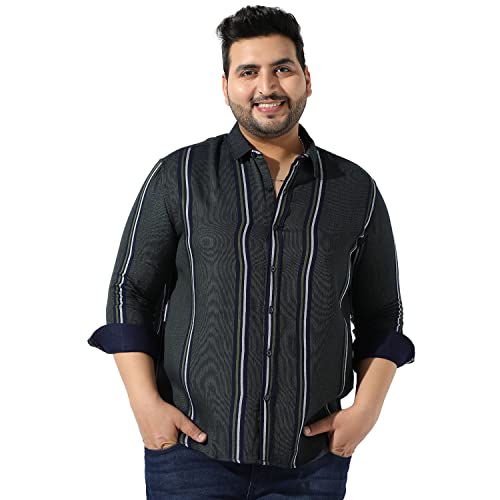 Image of Instafab Plus Men's Button Up Regular Fit Shirt for Casual Wear Modern Clothing Shirt Crafted with Regular Sleeve, Comfort Fit & High-Performance for Everyday Wear