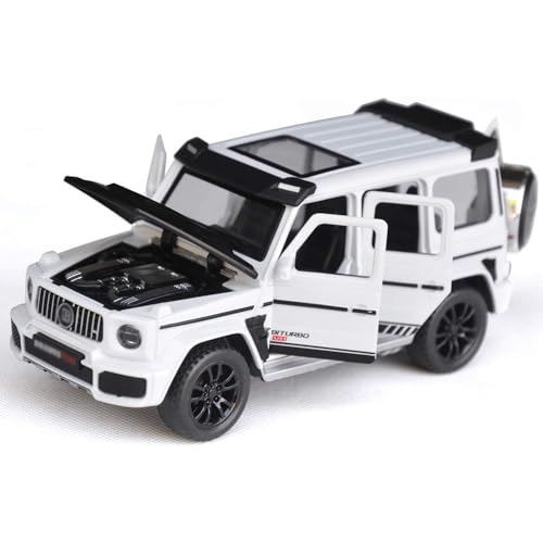 Image of New 1:32 BB700 Diecast Alloy Metal G Wagon Pull Back Car with Openable Doors Music Sound and Light Vehicle Toy Car for Kids Boys (Red)