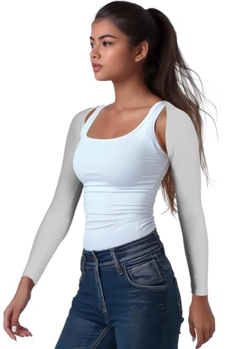 OutdoorEssentials Arm Sleeves for Women - Golf UV Shawl with Sleeves - Workout Shrug Bolero - Arm Tights for Sun Protection