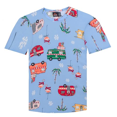 Gifts Treat Maglietta Bambina a Girocollo a Maniche Corte Estate 100% Cotone Maglietta Casual per Bambine e Bambini, Blue Car, 5-6 Anni