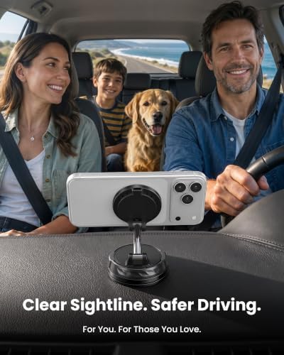 Sewcore 25W Fast Wireless Charge, Only for iPhone Magsafe Car Mount Charger — view 7