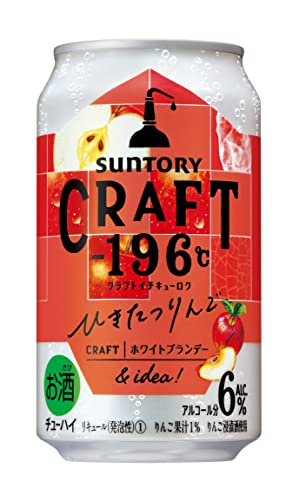 【果実以上に果実】CRAFT -196℃ (ひきたつりんご) [ チューハイ 350ml×24本 7% クラフトイチキューロク ]