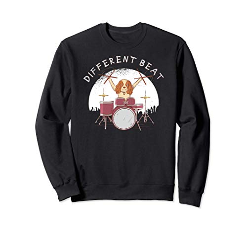 Drum Kit Rebel Dog Music Player Design Gift Sudadera