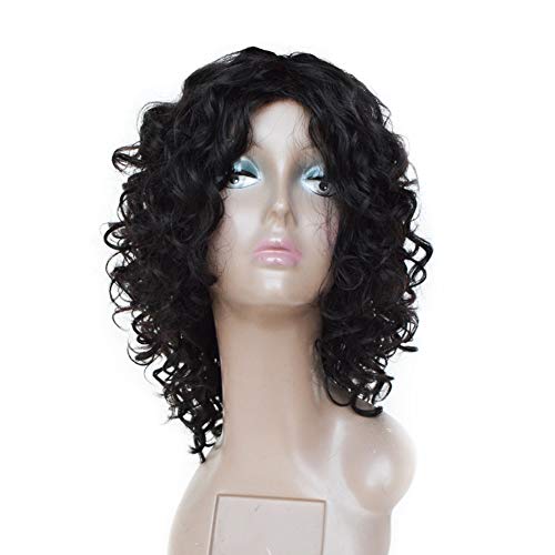 Short Deep Curly Human Hair Wigs, Lace Wig, Human Hair Wigs, Natural Hairline Brazilian Remy Bob Wig For Ladies(Deep Wave,9inches)