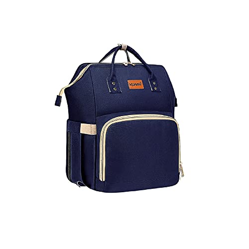 Image of KUWANI Diaper Bag Backpack, Baby Diaper Bag with Changing Station for Boys Girls, Baby Registry Search Multifunction Diaper Bag Backpack, Large Baby Changing Bags with Stroller Straps (Navy Blue)