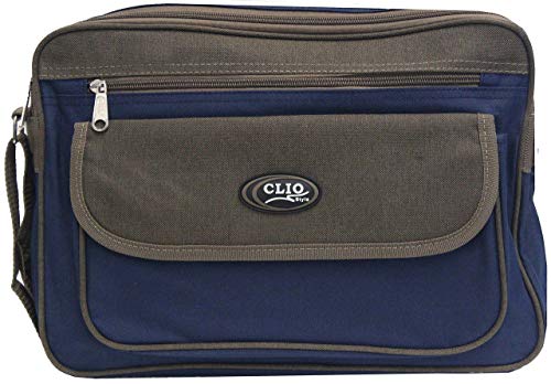 Bolsa Pasta Transversal Executiva Impermeável Tiracolo Masculina 2 Compartimentos Trabalho Clio Orig