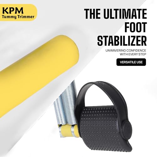 KPM India's No.1 Tummy Trimmer Double Spring Ab Exerciser with Foot Pedals & Anti-Slip Foam Handles, Full Body Home Workout Equipment for Abs, Arms, Legs & Core Fitness (Made in India) view 2