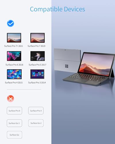 Microsoft Surface Tastatur Timovo für Surface Pro 3 bis 7 Plus