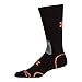 Under Armour Men's Hitch Lite II Crew Boot Socks, Black/Orange, Medium