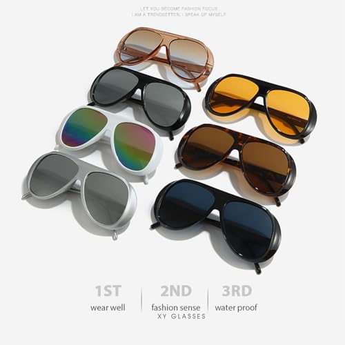 Hkfgdjdl Lunettes de soleil de conduite tendance unisexes pour diverses activités de plein air pour femmes et hommes – vue 2
