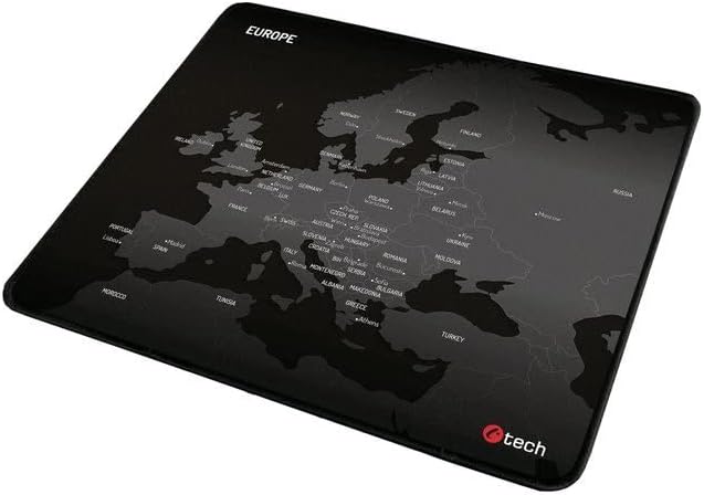 C-TECHMP-01E Mouse Mat Black - Mouse Mat (Black, Image, Fabric, Non-Slip Base)
