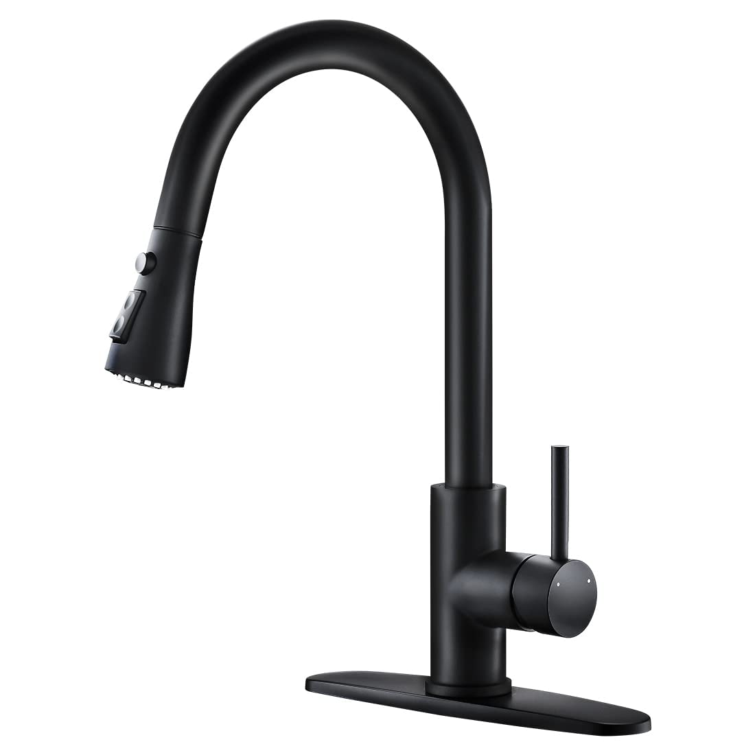 Black Kitchen Faucets with Pull Down Sprayer Kitchen Sink Faucet