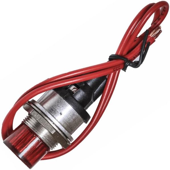 Mytee Products (4 Pack) PTO Air Shift Dash Indicator Light for Semi Trucks | Red Lens 12V Dash Mounted Direct Fit | Replaces 378978 75-P-13 32M12001 SGR378978 MLI-750 34072 034072