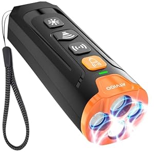 Dog Bark Deterrent Device – Ultrasonic Anti-Barking Devices with 3X Sonic Emitters, Up to 50FT Long Range & Rechargeable Bark Control – Safe for Dogs Training – Indoor & Outdoor (Black)