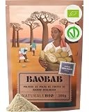NaturaleBio Baobab Bio Polpa di Frutto in Polvere con Vitamina C