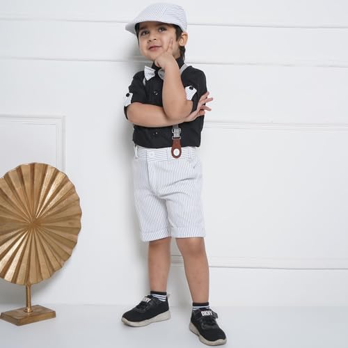 Image of AJ DEZINES Kids Clothing Shirt Shorts Set For Boys