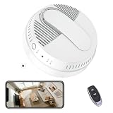 LIZVIE Smoke Detector Hidden Camera, 10000mAh Backup Power with Motion Detection/SD Storage/Night...