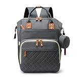 HLTxia Diaper bag Backpack, Multi-function Travel Backpack, Unisex Large Diaper Bags for Mun & Dad (