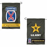 College Flags & Banners Co. US Army 10th Mountain Division Garden Flag Yard Banner