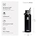 Hydro Flask Water Bottle - Insulated Stainless Steel - Wide Mouth Flex Straw Lid, Non Spill, Leakproof and Refillable in 40 Oz Sandpiper