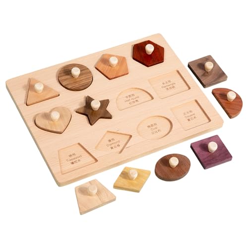 Jeu d'éveil en bois à chevilles motricité Montessori 3 ans