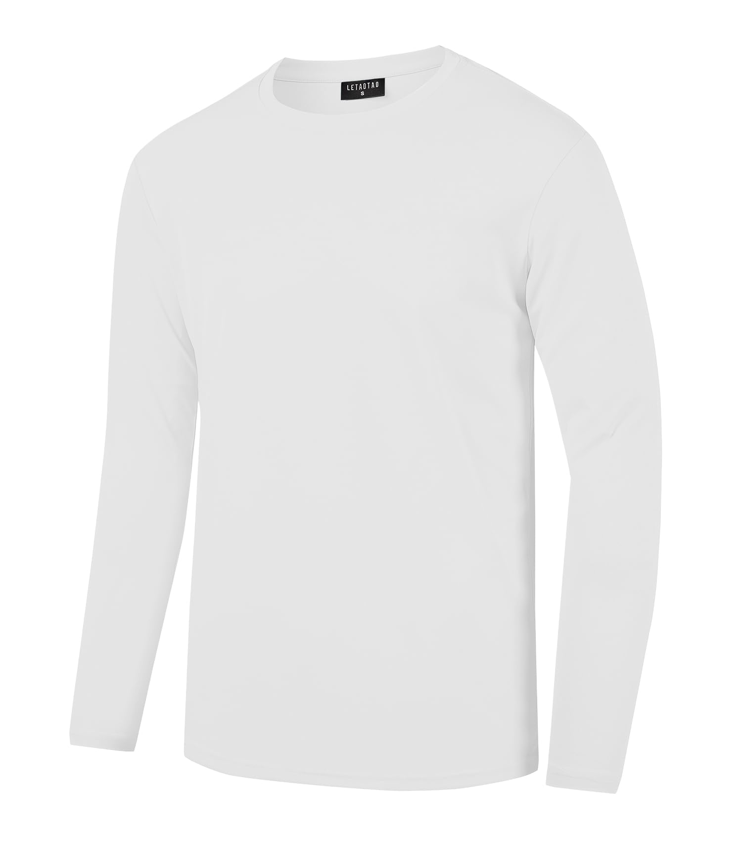 LETAOTAOMen's Neon T Shirt Sun Protection UPF 50+ Long Sleeve T-Shirt for Rash Guard and Athletic Sports