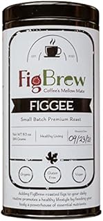 FigBrew Figgee Roasted Fig Beverage - 40 Cup Tin - Fig Coffee - Caffeine Free - 100% Organic & Gluten Free