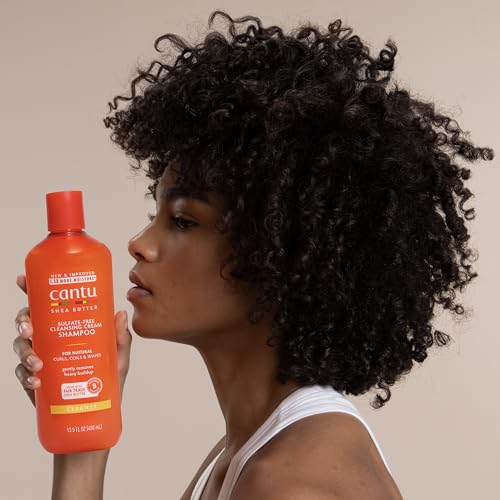Image of Cantu Sulfate-Free Cleansing Cream Shampoo with Shea Butter for Natural Hair, 13.5 oz