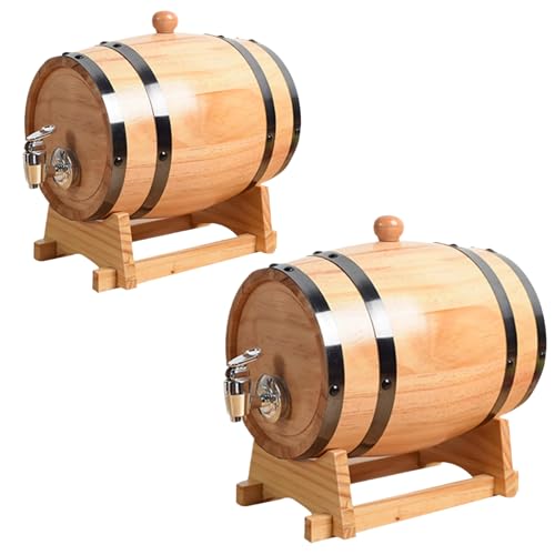 Baril de vin et distributeur de boisson en bois pour bar de salon convivial - 7