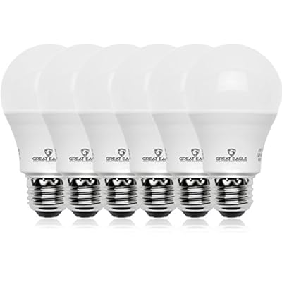 Great Eagle Lighting Corporation 100W LED Light Bulb Equivalent 1500 Lumens A19 Warm White 2700K Dimmable UL Listed (6-Pack)