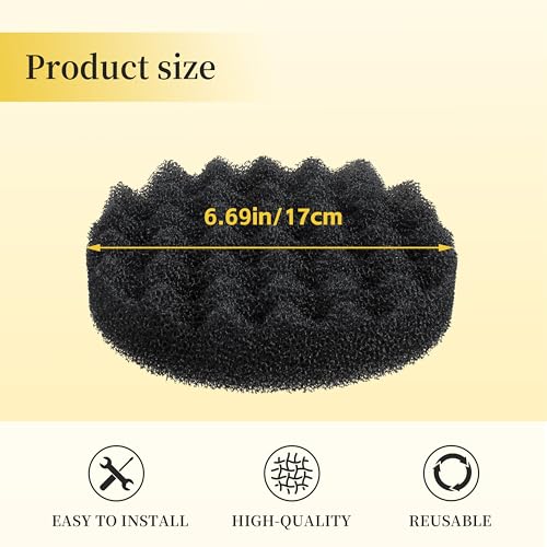 Image of Bio-Foam Filter Pads for Fluval FX4 /FX5 /FX6 Canister Filters, Aquarium Filter Media Accessories -6 Pieces