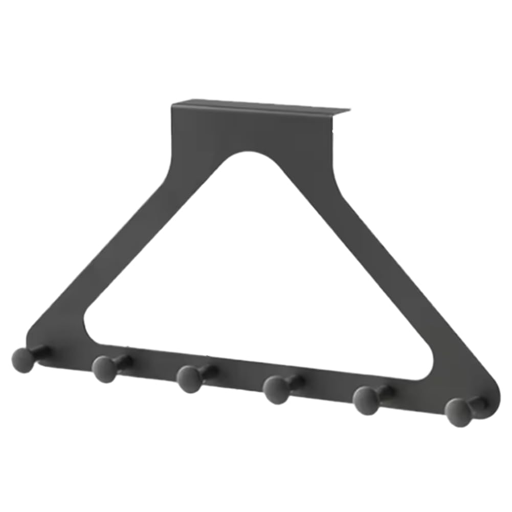 CTRLZS Triangular Door Hook Wall Mounted, PunchFree, Traceless Hanger for Coats, Hats, Bags, and More Grey