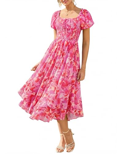 Image of GRACE KARIN Womens Summer Floral Maxi Dress 2026 Flowy Wedding Guest Dress A Line Boho Dresses Fashion Clothing with Pockets