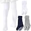 White/Grey/Navy, 3 Pack