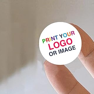 Pack of 80 Custom Stickers Labels Personalised Round Stickers with (30 mm) Waterproof Stickers for Business and Multi Purpose Packwith® #E13-W30