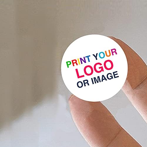 Pack of 80 Custom Stickers Labels Personalised Round Stickers with (30 mm) Waterproof Stickers for Business and Multi Purpose Packwith® #E13-W30