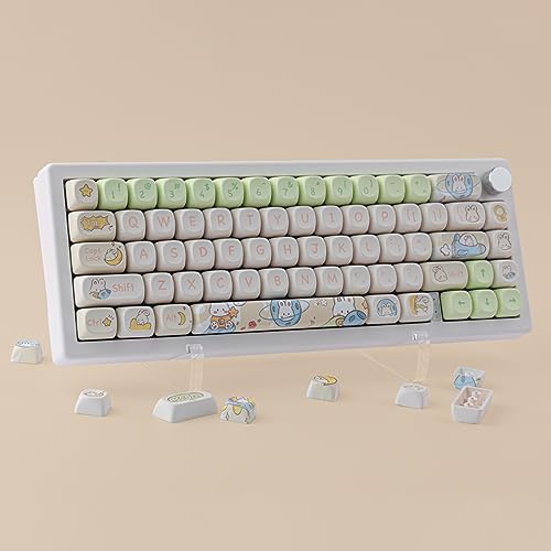Image of Keycap 143 Keys PBT Custom Keycaps Rabbit Cute Keycaps Set