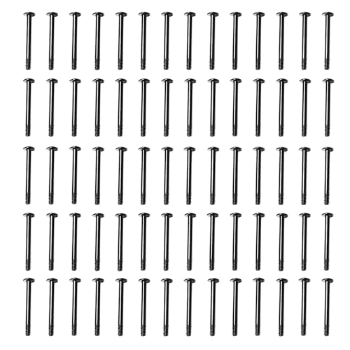 70pcs Fan Mounting Screw Radiator Water-Cooled Exhaust Fixing Black Long Screw(32x30mm)