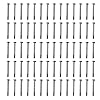 70pcs Fan Mounting Screw Radiator Water-Cooled Exhaust Fixing Black Long Screw(32x30mm)