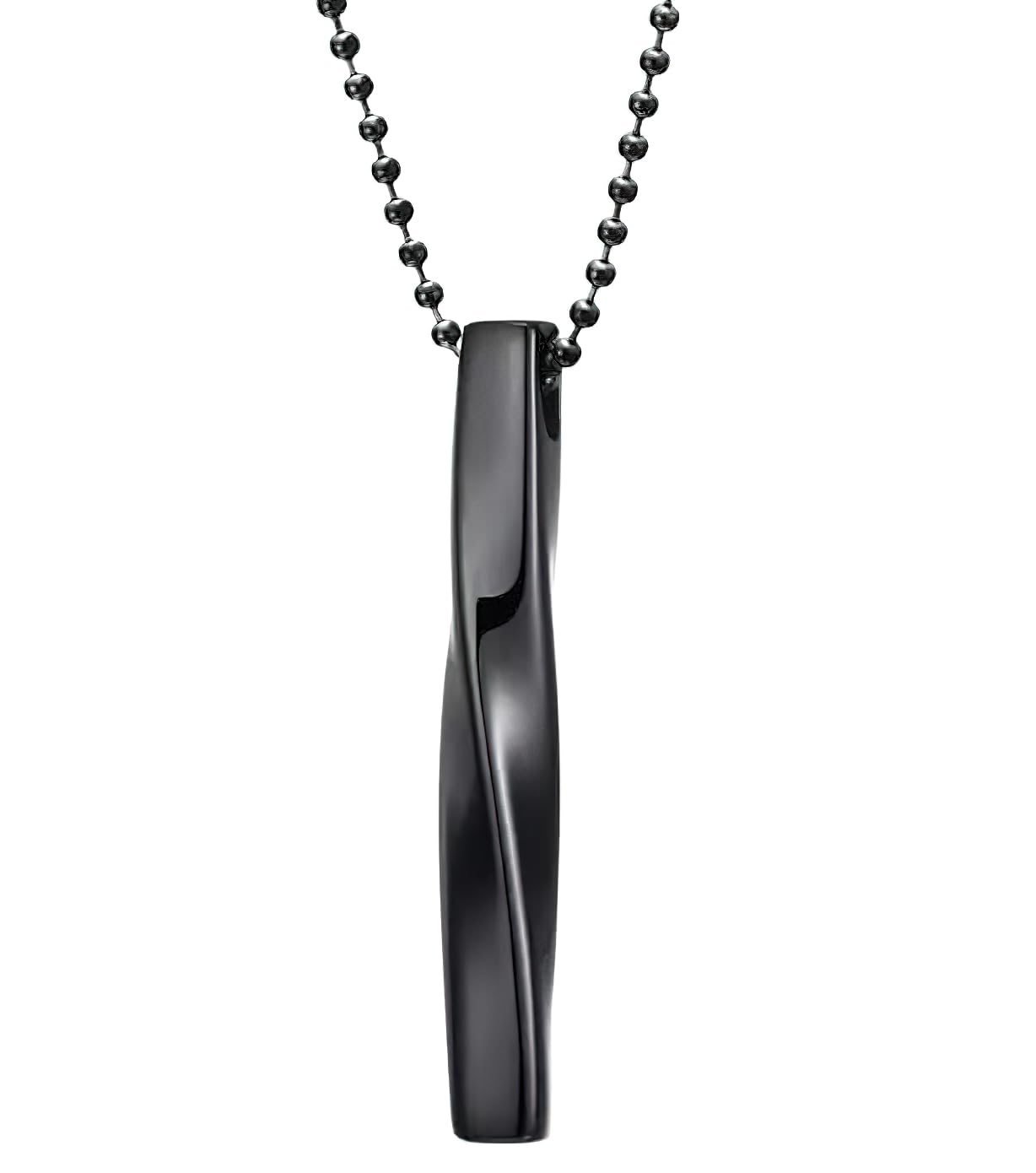 rvm jewels 3D Twisted Cuboid Vertical Bar/Stick Stainless Steel Locket Pendant Necklace for Boys and Men-picture-12