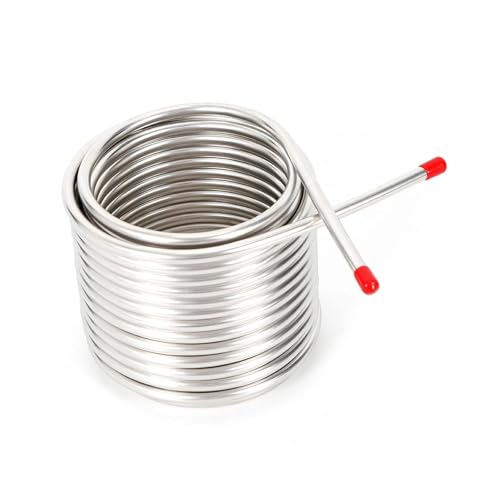 YXZKJZJ Serpentín de enfriamiento de Cerveza, Enfriador de Mosto por inmersión, de Acero Inoxidable, for elaboración casera Uso Multifuncional